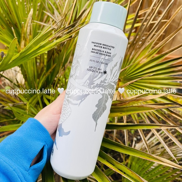 🤍NEW🧜♀️Starbucks 2022 White & Silver Siren Anniversary SS Bottle Tumbler - Picture 2 of 9